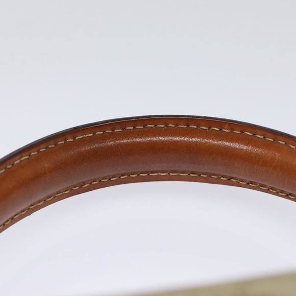 CELINE Macadam Canvas Hand Bag Beige Gold Auth 88751 - Picture 8 of 16